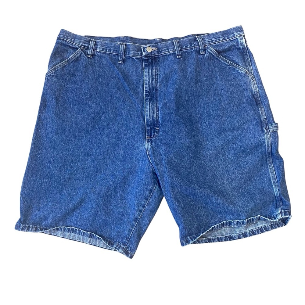 WRANGLER Big Men's size 44 Blue Carpenter Denim Jean shorts Y2K 100% cotton